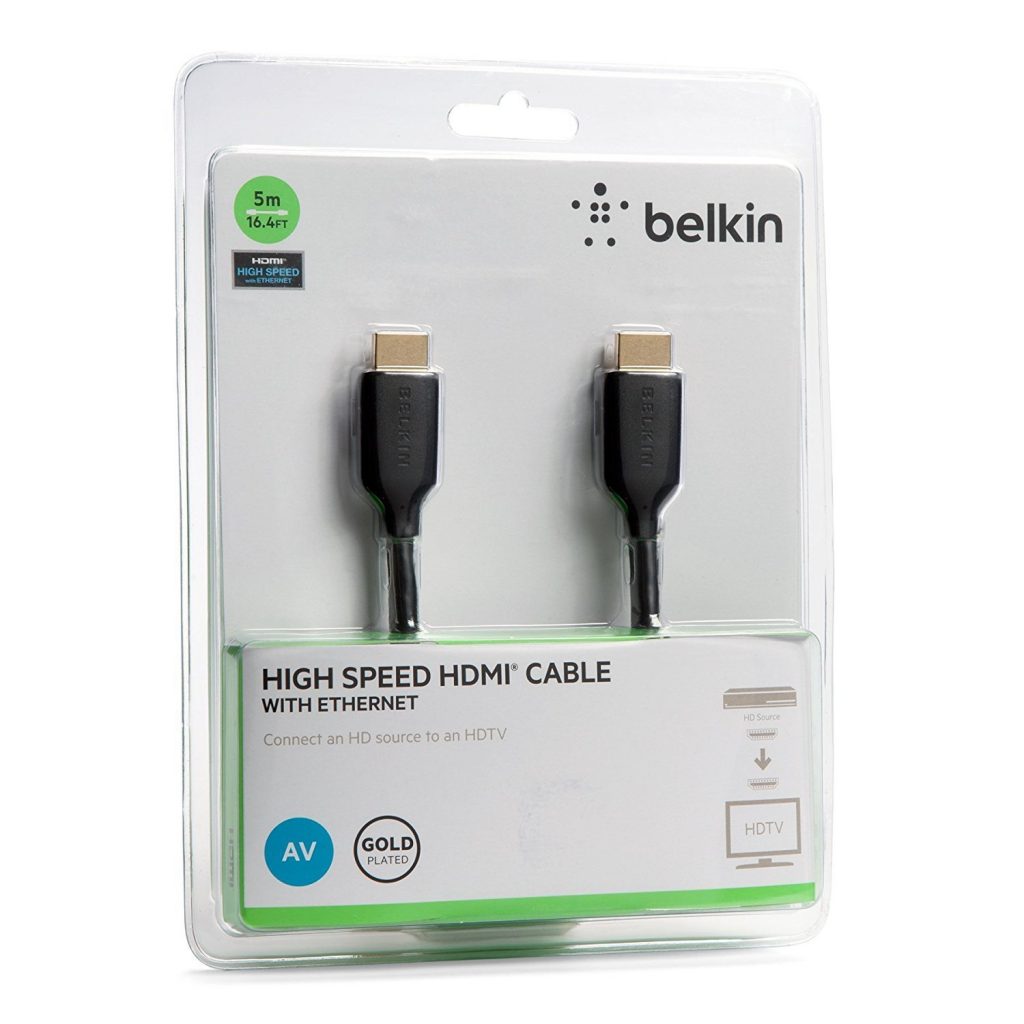 High Speed HDMI to HDMI TV Adapter Cable (Supports Ethernet, 3D, and Audio  Return) - 6 Feet 
